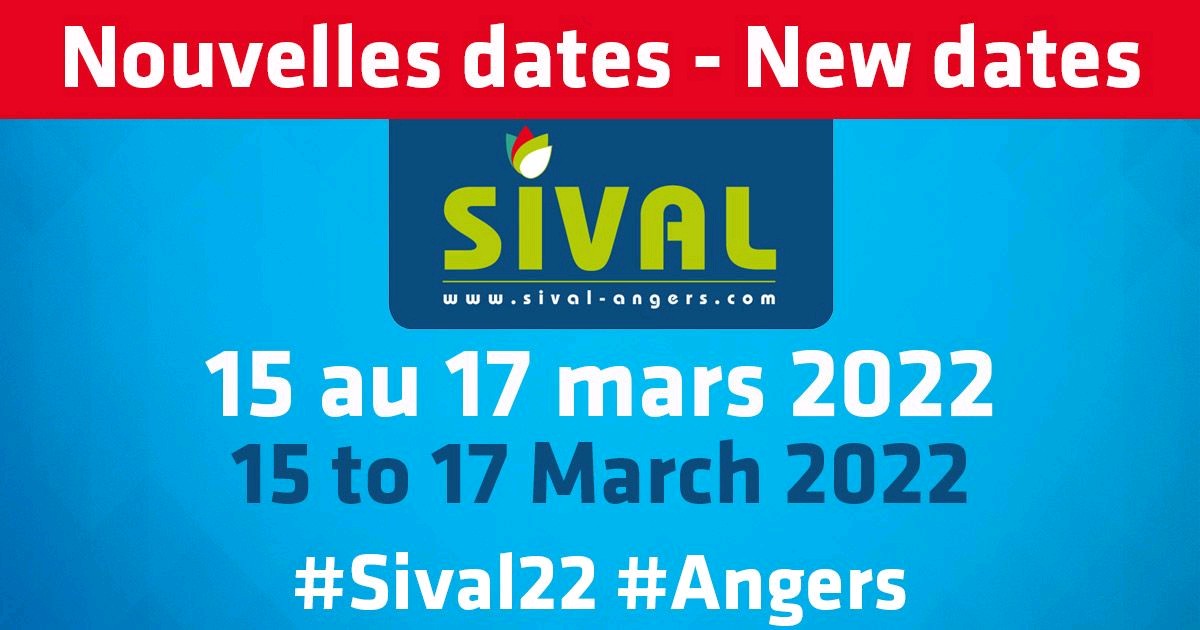 Salon SIVAL à Angers les 15,16 et 17 mars 2022